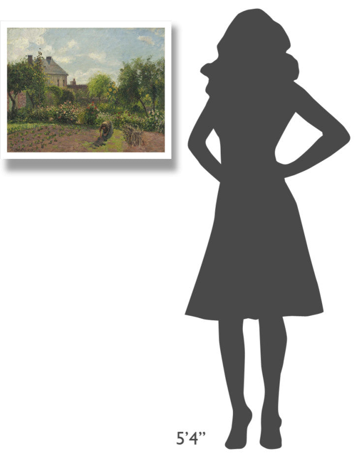 "The Artist's Garden at Eragny, 1898" Paper Print by Camille Pissarro, 26"x22"