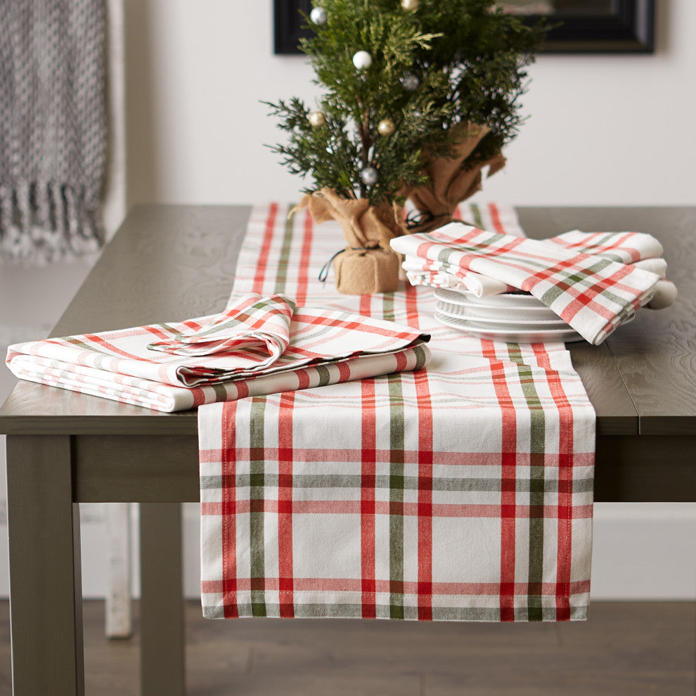 DII Kitchen & Tabletop Jolly Tree Collection Table Runner 14x108"