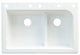 33-in x 22-in Drop-in Radius Granite Kitchen Sink