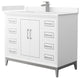 Marlena 42" Single Vanity, Cultured Top, Nickel Trim
