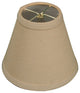 6" Linen Beige Hardback Empire Chandelier Shade, 3"x6"x4.5", Single