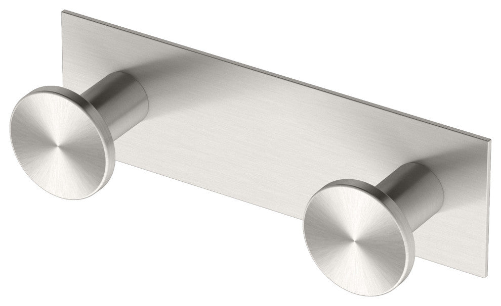 Glam All Modern Decor Hook, Satin Nickel, Double