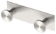 Glam All Modern Decor Hook, Satin Nickel, Double