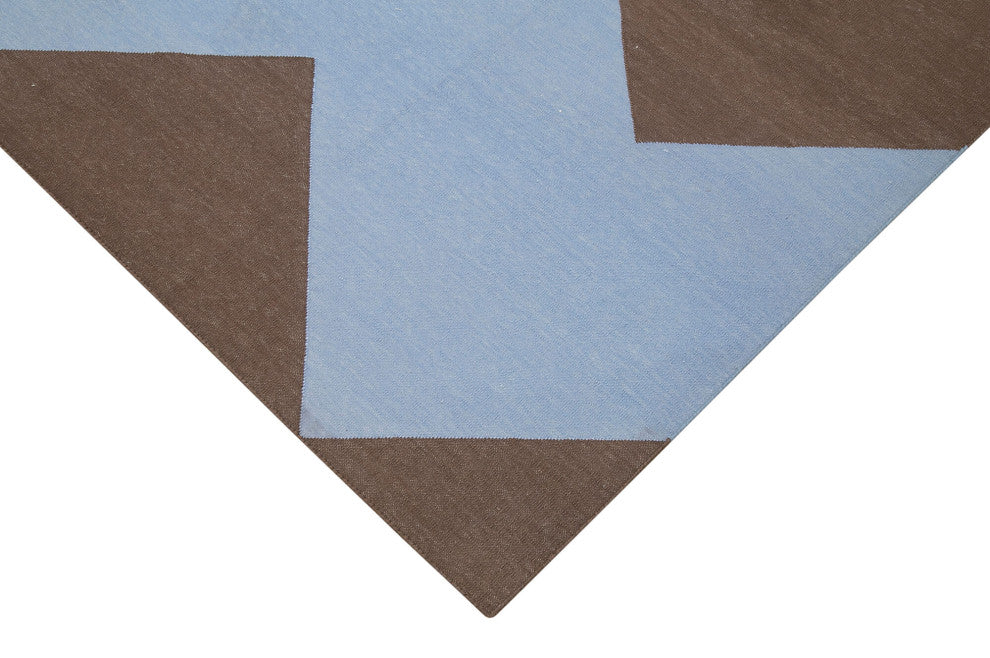 Rug N Carpet - Handmade Wool 6' 3'' x 8' 10'' Flatweave Dhurrie Kilim Rug