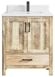 Malibu Mango 30 Single Sink Bath Vanity in White Washed 1.5" White Quartz