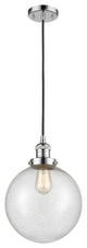 X-Large Beacon 1-Light Mini Pendant, Polished Chrome, Seedy