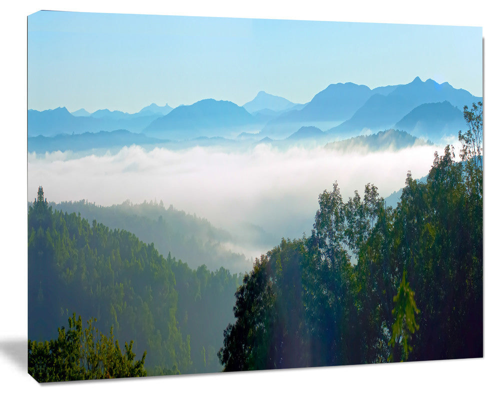 Morning in Blue Ridge Parkway, Landscape Canvas Art Print, 40"x30"