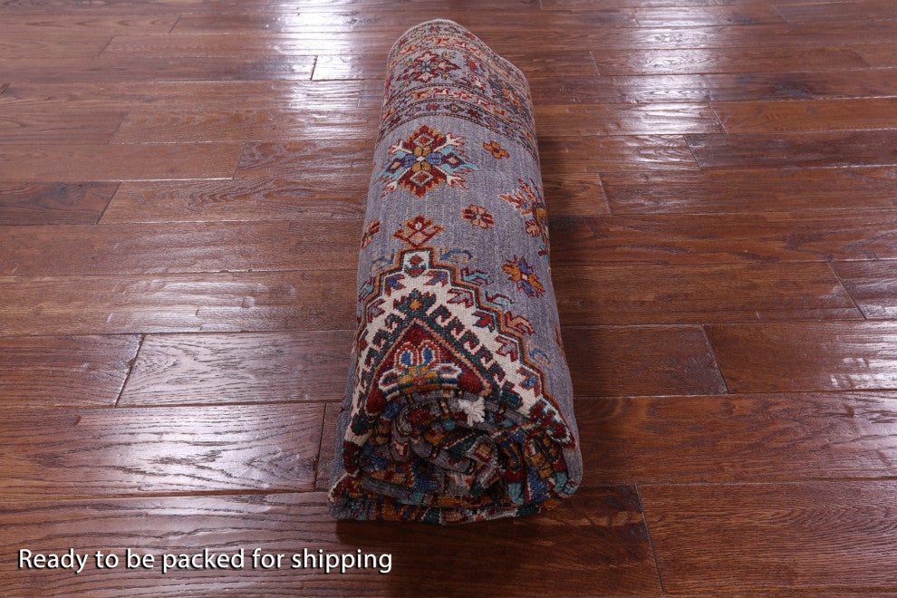 Super Kazak Hand Knotted Wool Rug 5' 8" X 7' 10" Q10256