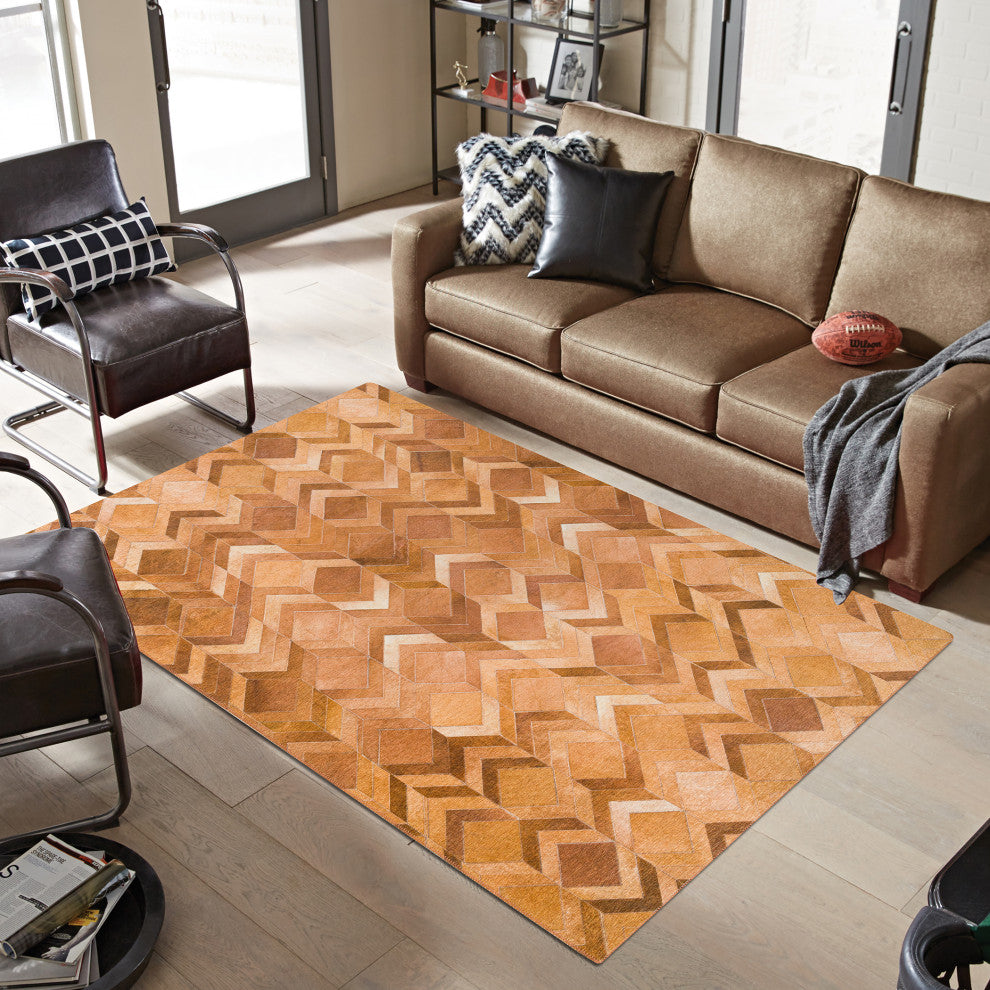 Indoor/Outdoor Stetson SS5 Spice Machine Washable 9' x 12' Rug