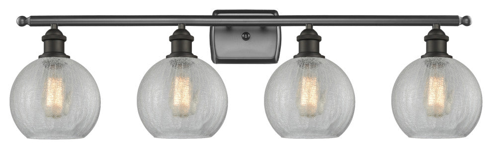 Innovations Lighting 516-4W-OB-G125-8 Athens 4 Light 36" Bath Vanity Light