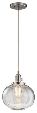 Mini Pendant 1-Light, Brushed Nickel