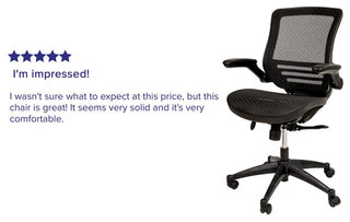 Mid-Back Transparent Black Mesh Executive Swivel Office Chair with Black Frame