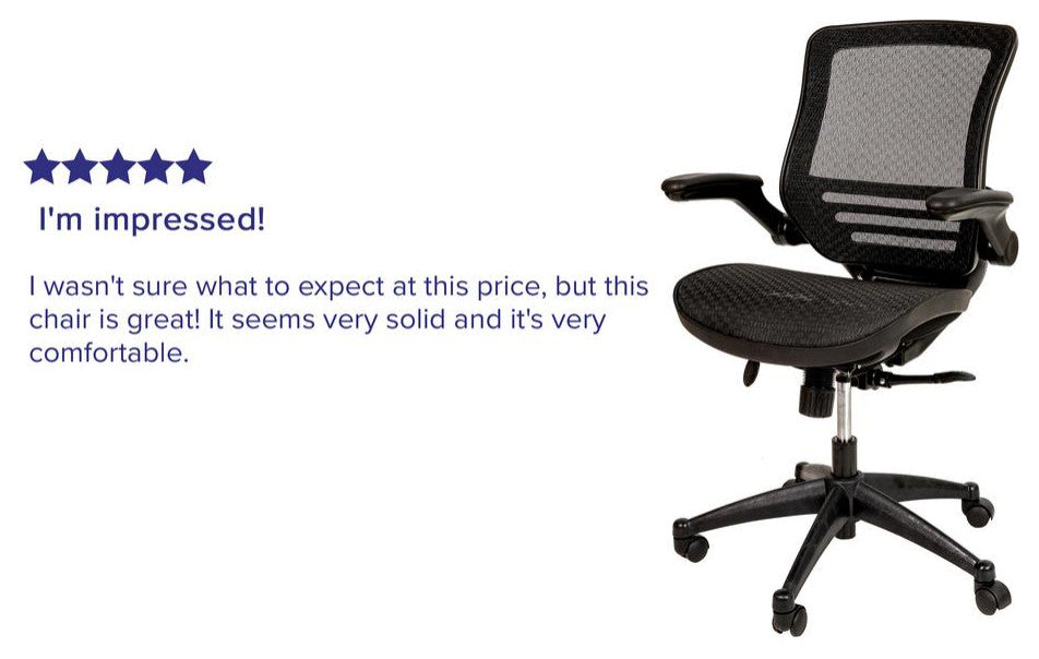 Mid-Back Transparent Black Mesh Executive Swivel Office Chair with Black Frame