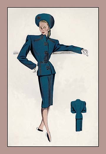 Double-Breasted Suit - Gallery Wrapped Canvas Art 28" x 42"