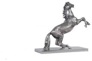 5" X 12.5" X 11" Horse Statue With Base