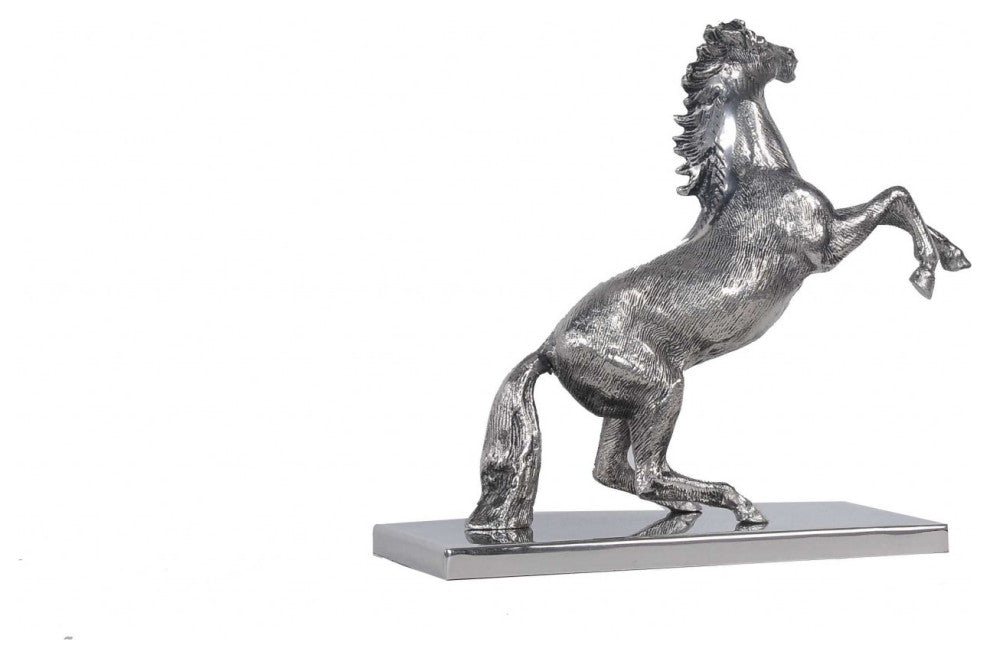 5" X 12.5" X 11" Horse Statue With Base