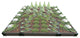 Weathered Wood Walk-In Cathedral 8'x8'x5.5" Raised Garden Bed, 1" Profile