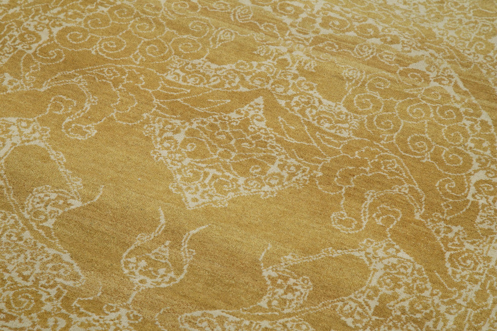 Rug N Carpet - Handmade Oriental 3' 0" x 12' 3" Runner Oushak Area Rug