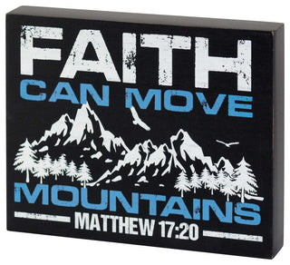 Faith Can Move Mountains Tabletop Wall