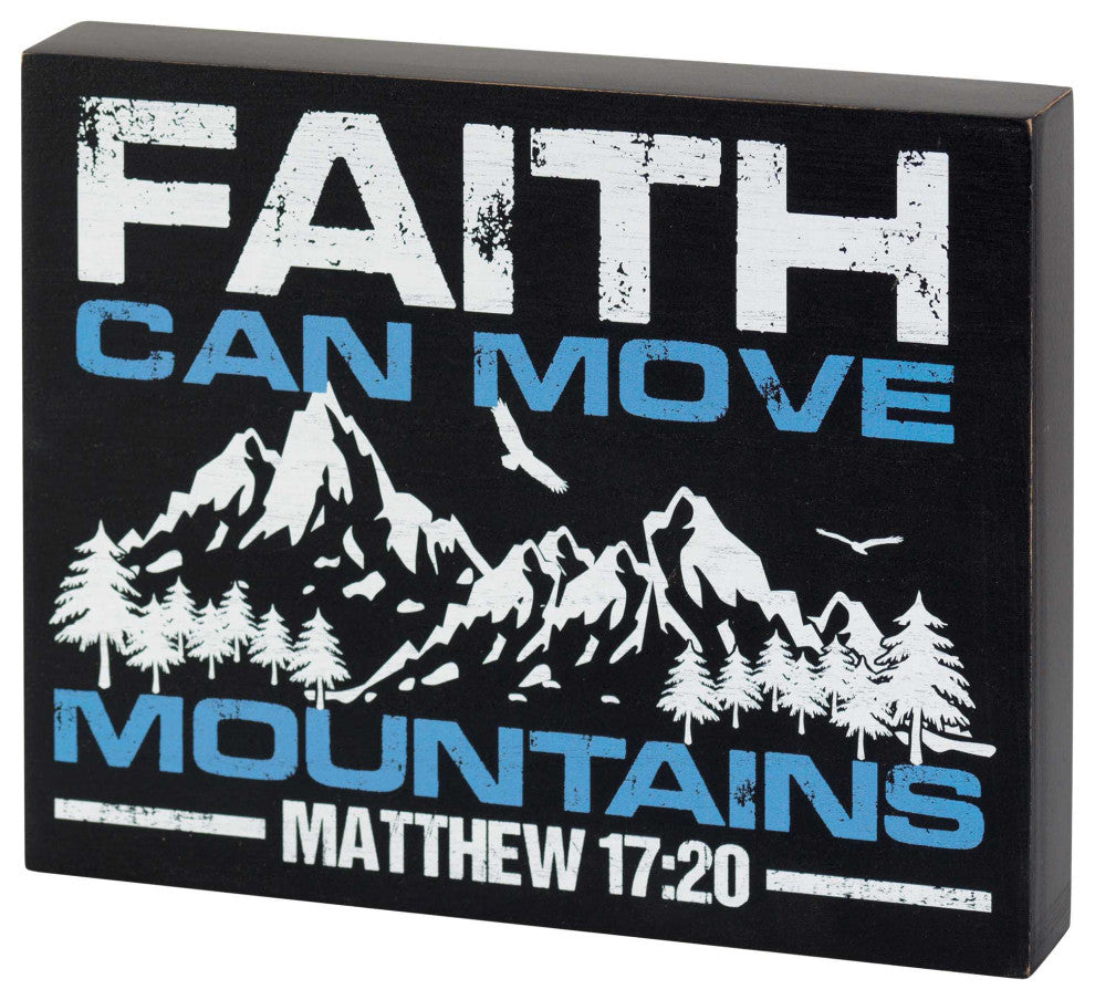 Faith Can Move Mountains Tabletop Wall