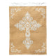 Flag White Cross Burlap Polyester 29x42