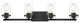 Jedrek 4-Light Bath, Black