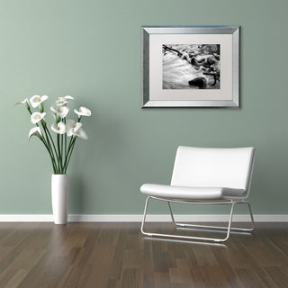Jason Shaffer 'Black River' Matted Framed Art, Silver Frame, White Mat, 14x11