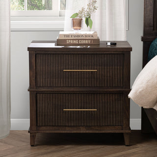 Westlake 2-Drawer Mango Wood Nightstand