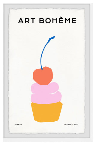 "Red Cherry" Framed Painting Print, 16x24