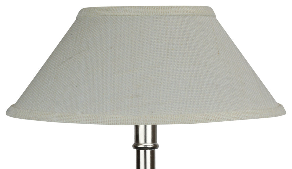 Fenchel Shades 6"x13"x6" Spider Attachment Empire Lamp Shade, Burlap Off White