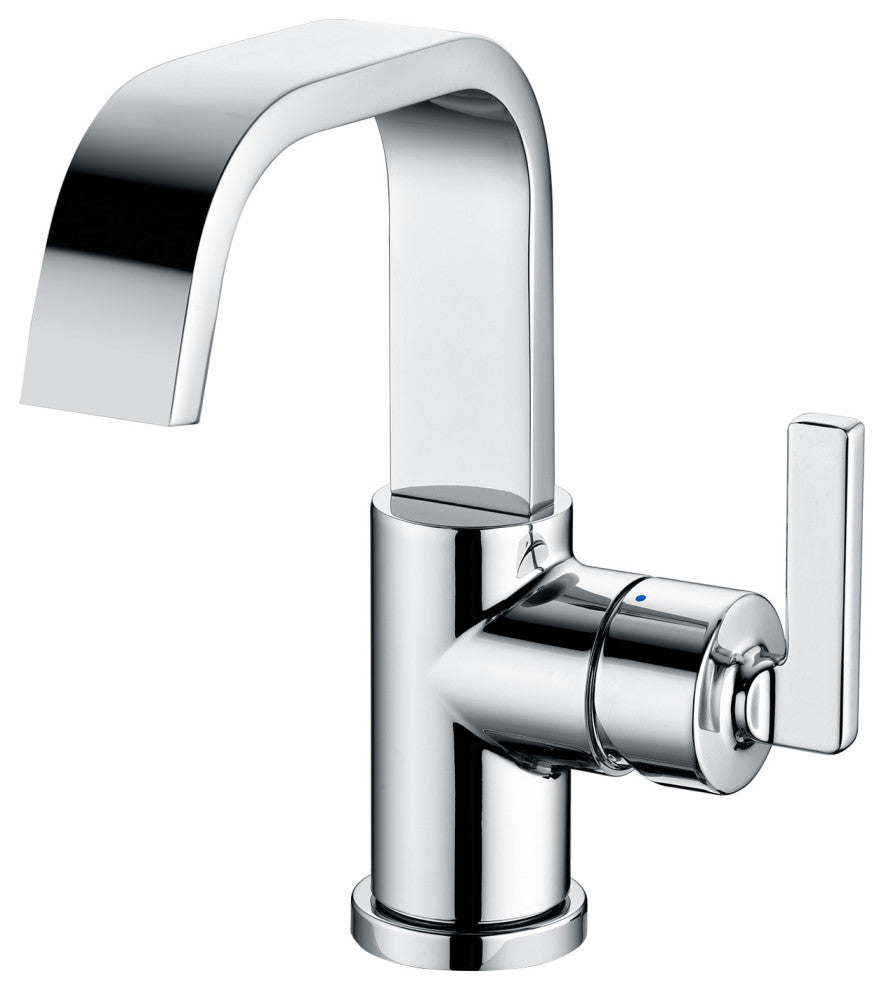 Luxier BSH14-S Single-Handle Bathroom Faucet with Drain, Chrome
