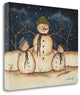 "Two Snowmen" By Kim Lewis, Giclee Print on Gallery Wrap Canvas, Ready to Hang