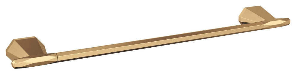 Amerock St. Vincent Contemporary Towel Bar, Champagne Bronze, 18" Center-to-Cent