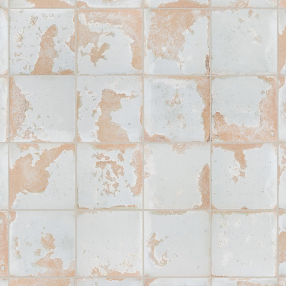 Kings Heritage Ceramic Floor and Wall Tile Sample, White