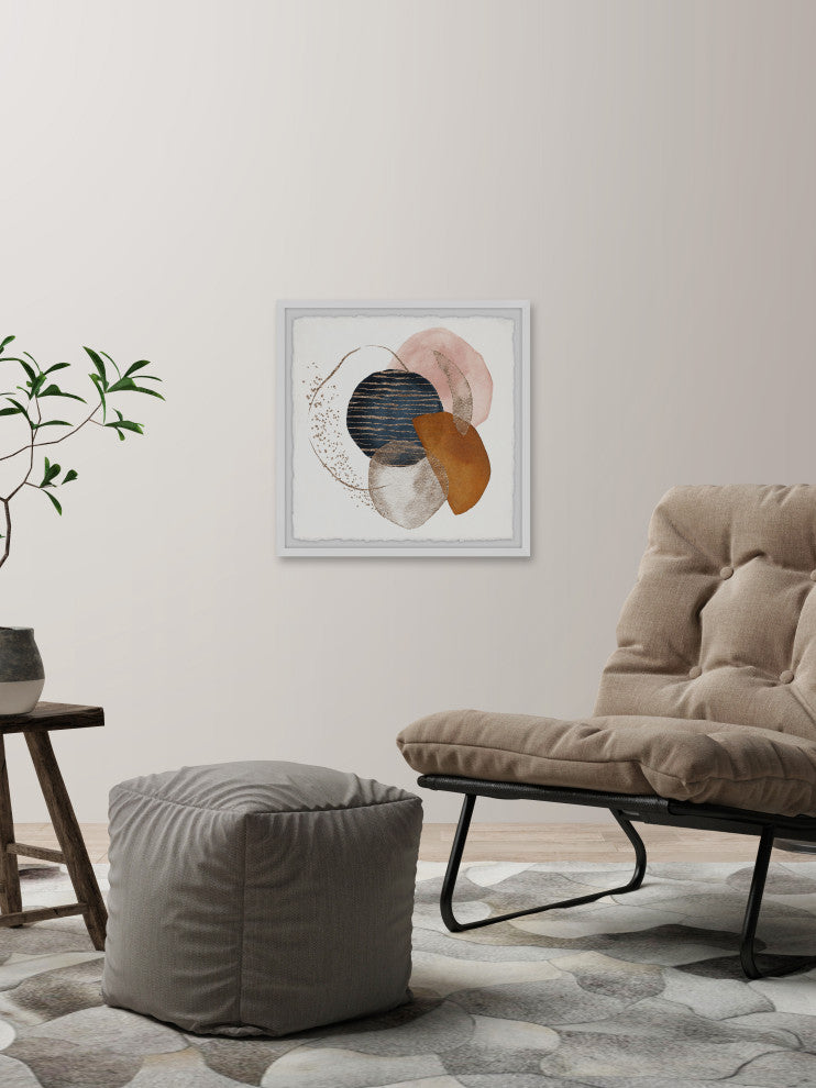 "Embattled Borders" Framed Painting Print, 24x24