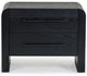 Safavieh Couture Katrina 2 Drawer Nightstand, Black
