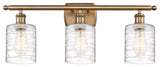 Innovations 516-3W-BB-G1113-LED 3-Light Bath Vanity Light, Brushed Brass