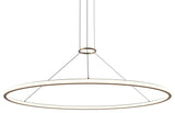 Sonneman 2235-62-35 Luna 62"W LED Ring Chandelier - 3500K - Painted Brass
