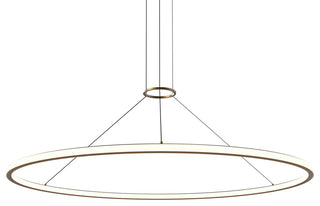 Sonneman 2235-62-35 Luna 62"W LED Ring Chandelier - 3500K - Painted Brass