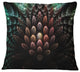 Fractal 3D Flower Fantasy Contemporary Throw Pillow, 18"x18"