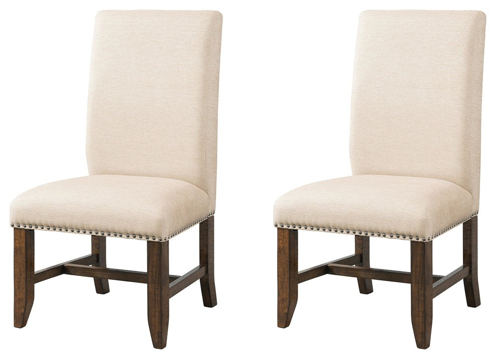 Francis Fabric Back Side Chair Set