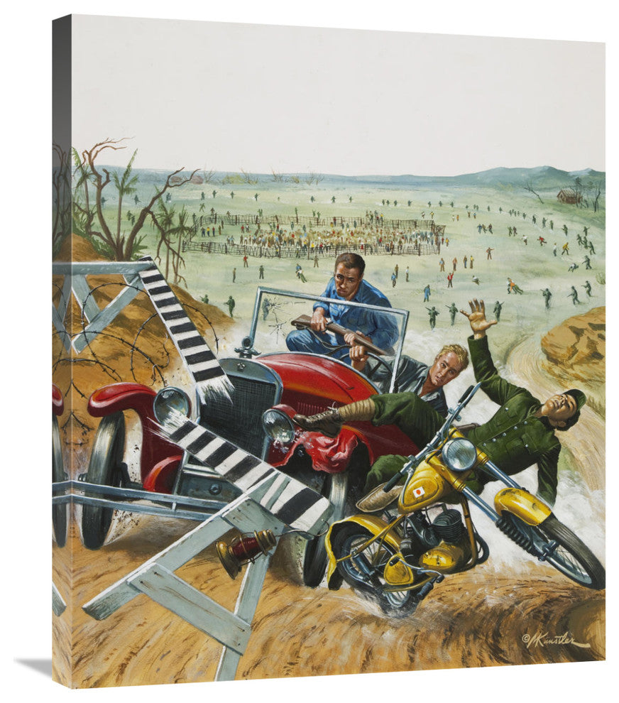 "One US Seaman, 32, 000 Japanese" Canvas by Mort Kunstler, 25x30"