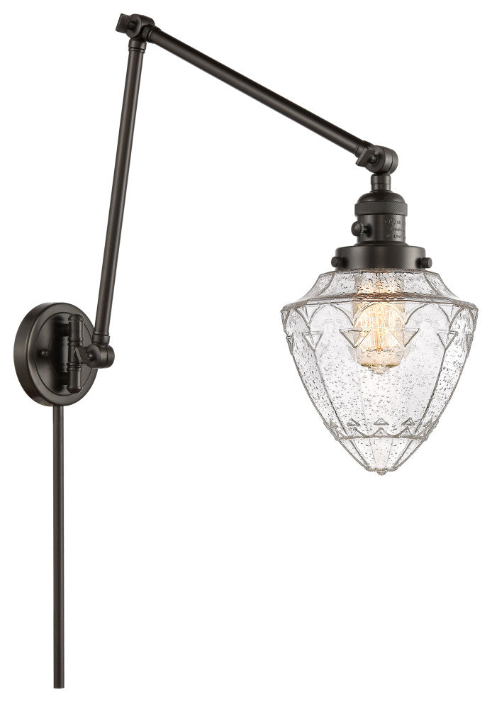 Innovations 238-OB-G664-7 1 Light Swing Arm, Switch, Oil Rubbed Bronze