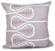 Fern Floral Print Pillow, Lavender, 16"x16"