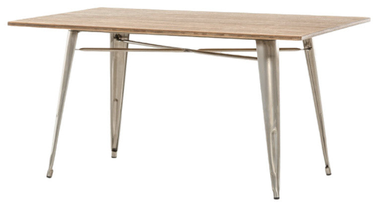 Modrest Ford Modern Wood Dining Table, Gray
