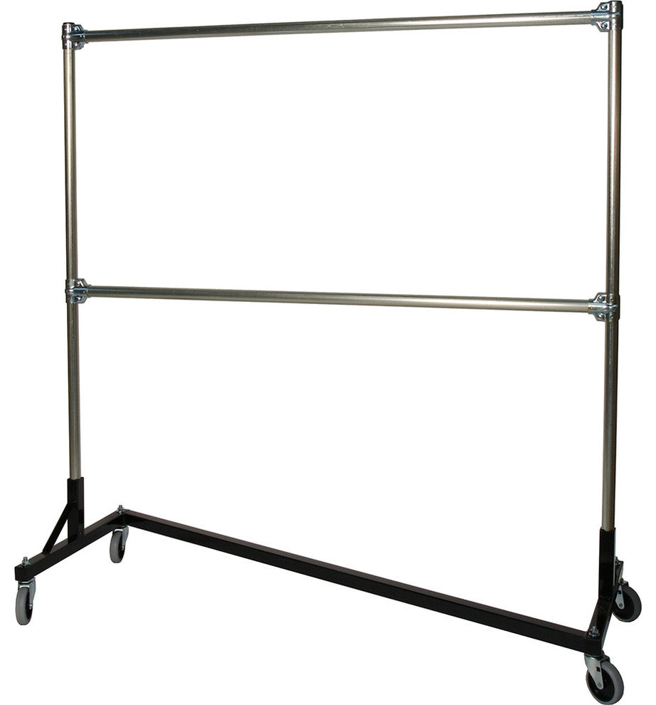 Z-Rack - Heavy Duty 60" Long Base Double Rail w/ 60" Uprights Black