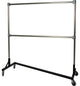 Z-Rack - Heavy Duty 60" Long Base Double Rail w/ 60" Uprights Black
