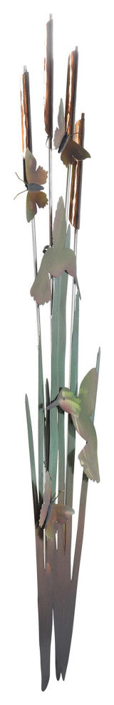 Spirited Metallic Lasered And Polished Metal Wall Decor Green, Gold, Bronze