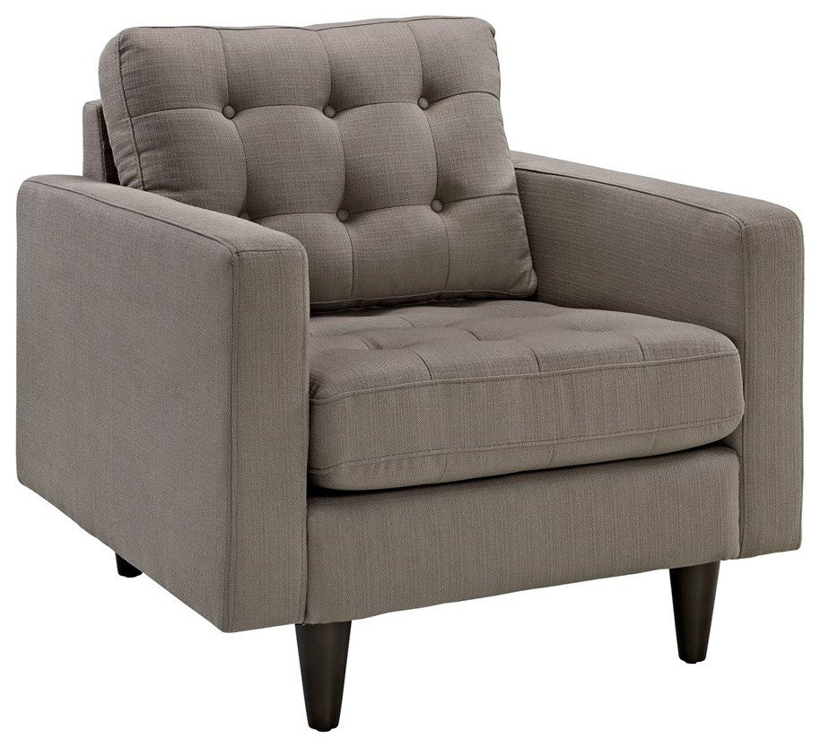 Modern Granite Empress Upholstered Armchair