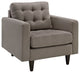 Modern Granite Empress Upholstered Armchair
